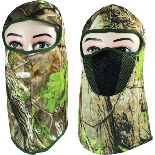 Bionic Camouflage Full Face shield Outdoor Balaclava Breathable keep Warm Cap scarf for Hunting Fishing Cycling
