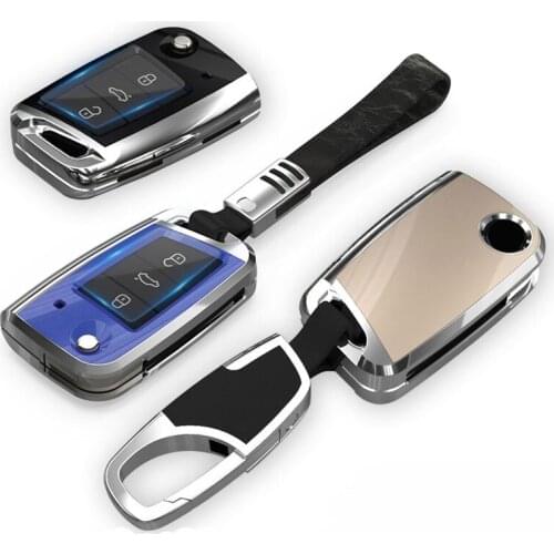 Car Key Case Fob Cover For Volkswagen VW Golf MK 5 7 Tiguan Touran Passat B8 Jetta Skoda Leon Ibiza GTI/Rabbit/R Kodiaq Octavia