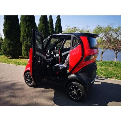 4 Wheels New Energy Electric Vehicle Adult Mini Car Fully Enclosed Mobility Scooter COC EEC 3 Seatss
