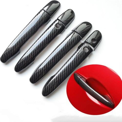 For Mazda CX-8 CX8 CX 8 2019 2020 Styling Carbon Fiber Chrome Car Door Handle Cover Trim Car Accessories