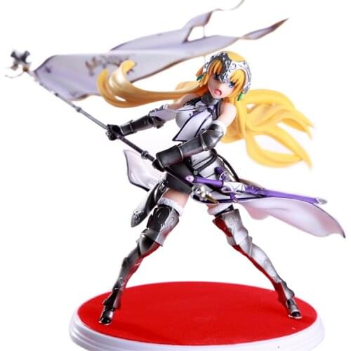 Fate Grand Order FGO Anime Waving Flag Joan of Arc Ruler la Pucelle Action Figure Model Doll Toys Gift T30