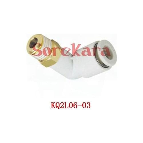 KQ2L06-03 One-Touch Fitting Push In Male Elbow Connector Applicable Tubing O.D. 6mm Port Size G3/8" KQ2L0603SMC Type