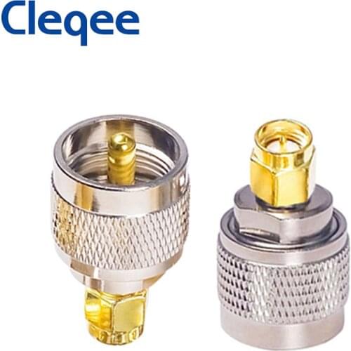 JXSINONE 1PCS Connector SMA Male Plug To UHF Male PL259 RF Adapter SMA To SO239 PL259 Connector Coaxial High Quanlity Converter