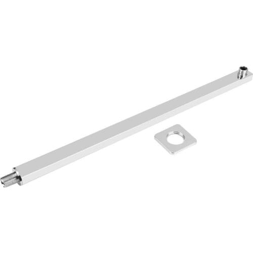 40cm square shower arm extension arm wall hanging shower head shower rod shower head arm chrome fixed tube wall mount bracket