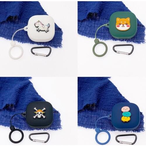 Cute Cartoon Cover for QCY T13 Case TWS Bluetooth Earphone Case Accessories Headphone Silicone Box Bag Portable with Finger Ring