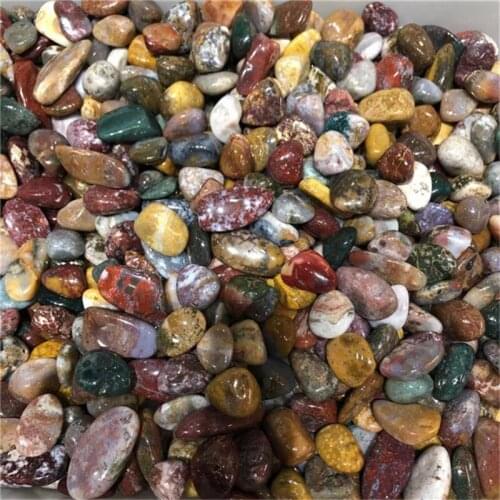 Natural quartz ocean Jasper tumbled crystals healing stones for home decoration