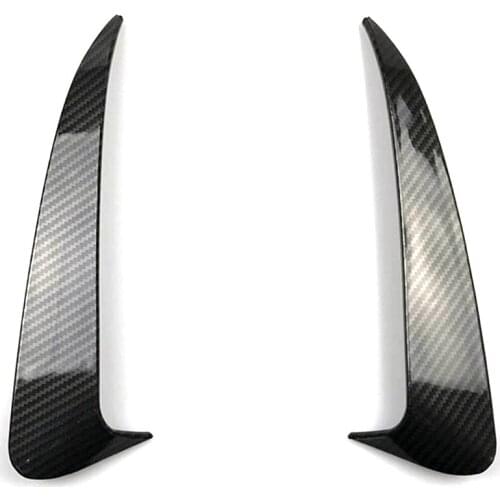 NEW-For Benz C Class W205 C43 C63 Amg Carbon Fiber Look Rear Bumper Air Vent Cover 2014-2019 2Pcs