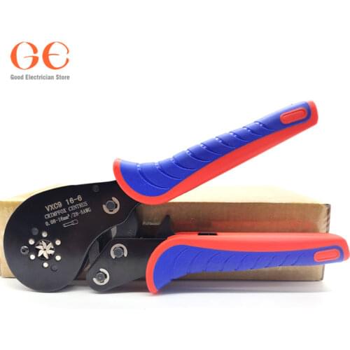 Tube terminal crimping pliers VXC9 16-6 pin terminal crimping pliers European style terminal crimping pliers set pliers multi