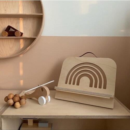 Portable Reading Rest Tablet Book Holder Bookend Support Foldable Cookbook Stand QX2E