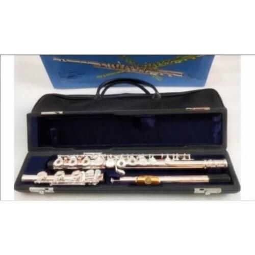 Professional New flute music instrument 17 E-Key Silver C Tune open close commonly used flute Gold Mouthpiece free