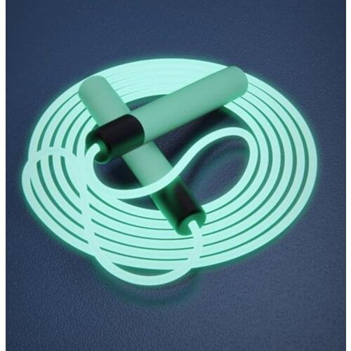 2.8m Adjustable Night Glowing Skipping Rope Luminous Jump Ropes Exercise LED Light Up Outdoor Fitness Training Sports Supplies