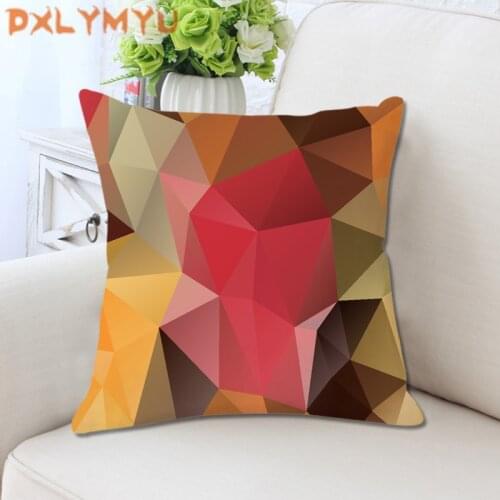 Throw Pillow Modern Geometric Pillowcases Decorative Cushion Soft Pillow 18 x 18 Inch for Living Room/Sofa/Couch Bed