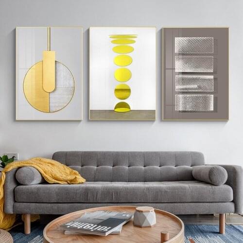 Modern Minimalist Style Geometry Abstract Wall Art Canvas Painting Nordic Posters And Prints Wall Pictures For Living Room Decor