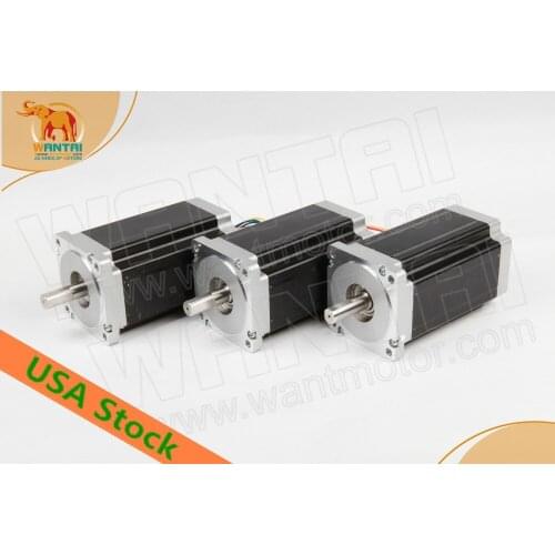 USA FREE! CNC Wantai 3PCS Nema34 Stepper Motor 85BYGH450D-008 1090oz-in 99mm 5.6A CE ISO ROHS Grind Engraver Kit Laser