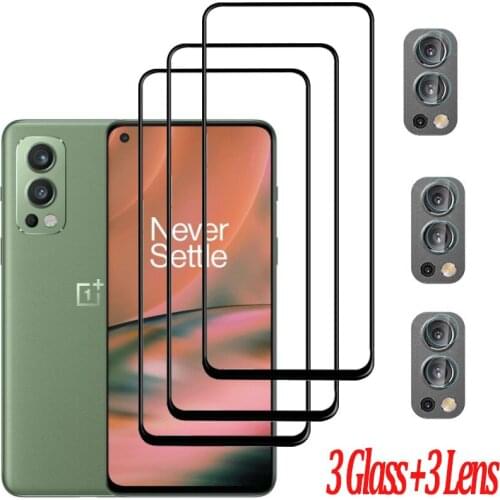 Tempered Glass For OnePlus Nord 2 Glass+Lens Film OnePlus Nord 2 Nord-CE 5G Screen Protector One Plus Nord 2 5G Safety Glasses