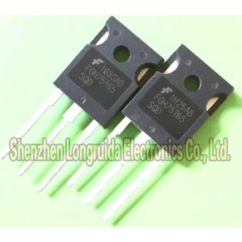 5PCS FGH75T65SQD FGH75T65UPD OR FGH75T65SHD TO-247 IGBT TRANSISTOR 75A 650V