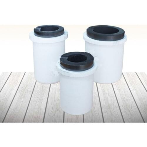 High Purity Graphite Crucible Crucible ZVS Induction Furnace Can Be Quartz Coat Collocation