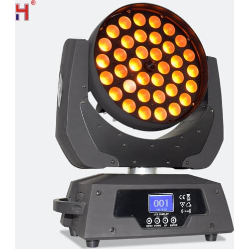 Stage Lighting Lyre Zoom Wash Moving Head 36X12W LED RGBW Rotating Light High Quality Professional DJ Light For Night Club Bar