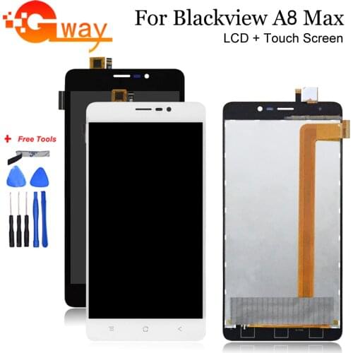 FSTGWAY 100% Tested For 5.5 inch Blackview A8 Max LCD Display and Touch Screen Assembly For A8 Max Repair Part + Free Tools