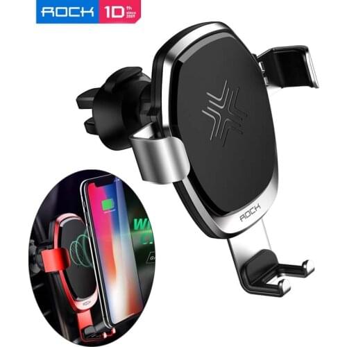 ROCK Car Holder 10W Fast Qi Wireless Car Charger Gravity Holder for iPhone Xs 8 Plus for Samsung S8 Note 8 Quick Charge