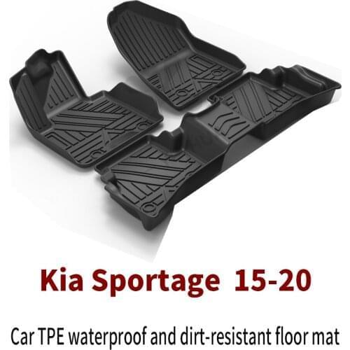 For Kia Sportage Car Carpet Car Floor Mats Custom All-Weather Floor foot Mat Modified Accessories 2015 2016 2017 2018 2019 2020