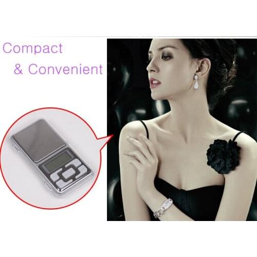 100 PCS/lot Electronic Pocket Scales Mini Digital Precision 500g 0.1g Digital Jewelry Scales Balance LCD Display Free Shipping