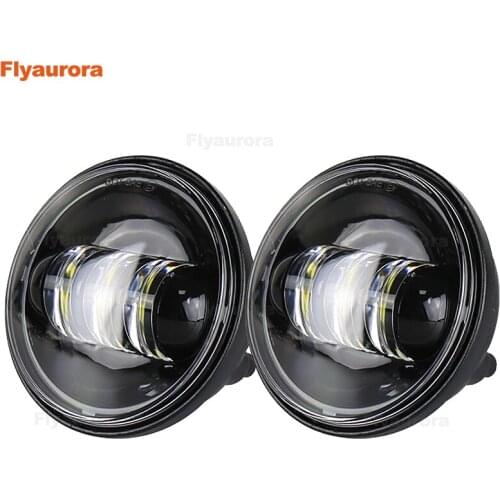 Flyaurora 4.5 inch Housing bracket mount ring bucket with 4.5 inch Fog Passing Light Lamp for Touring Electra Glide