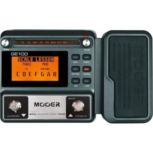 MOOER GE100 Guitar Multi Effect Processor Pedal Loop Recording Chord Course Function With Large LCD Display Guitar Accessories