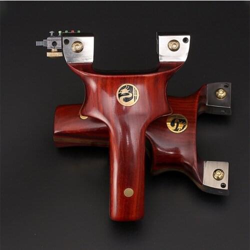 New Titanium Alloy Pure Copper Patch Slingshot Outdoor Hunting Athletic Catapult Slingshots with Flat Rubber Band Shooting