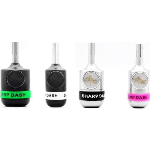 New Stainless Steel Self-locking Handle Black and Silver Tattoo Needle Tip Tattoo Grip