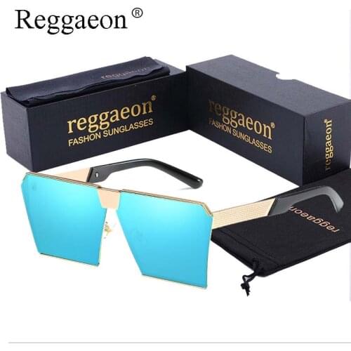 Newest Steampunk Flat Lens Oversize Celebrity Oversized Frame Summer Style Sun Glasses men Women hippie glasses