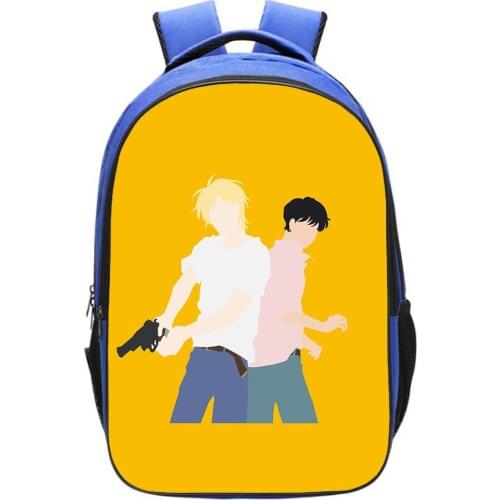 Anime Banana Fish Backpack Fashion Cosplay School Bags Anime Teen Bookbag Unisex Travel Backpack Women Rucksack Boy Girl Bag