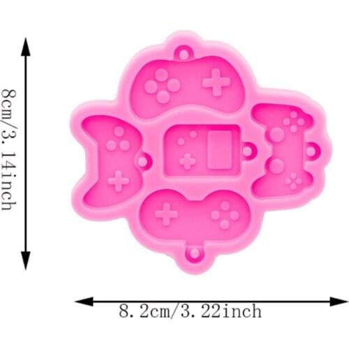 DIY Game Handle Keychain Silicone Epoxy Mold DIY Keychain Pendant Jewelry Crafting Mould for Valentine Love Gift
