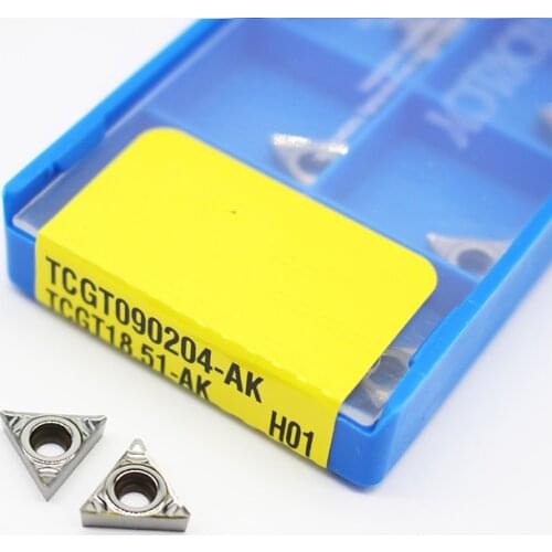 TCGT090204 AK H01 TCGT 090204 Aluminum cutter blade Insert Cutting Tool turning tool CNC Tools AL +TIN Alloy wood