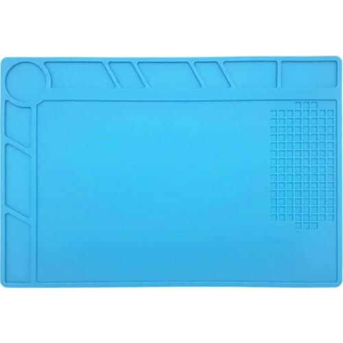 Heat Insulation Silicone Mat Work Pad Repair Soldering Iron Resistant for BGA PCBA Computer Maintenance Platform Shield