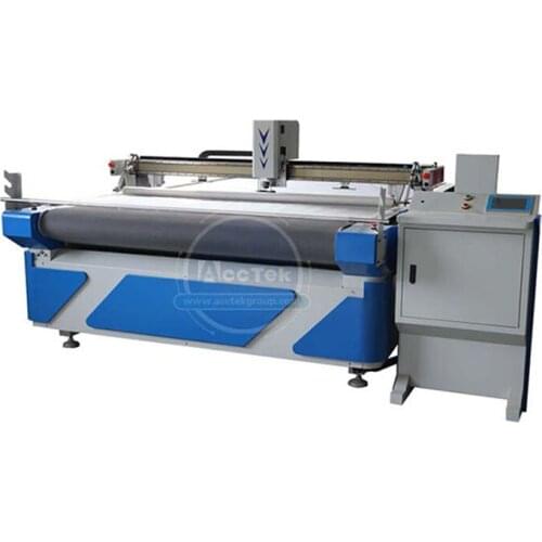 Computer Controlled CNC Oscillating Straight Knife Cloth Fabric Cutting Machine for Textile leather corrugated paper gasket