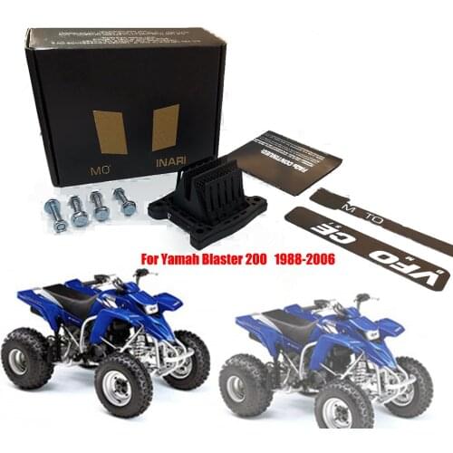 High Quality ATV Parts Intake Reed Valve Carbon Fiber With Bolts Stickers For Yamah Blaster 200 YFS200 1988 1989 1990 1991-2006