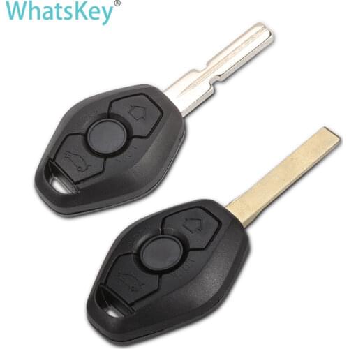 WhatsKey 3 Button Replacement Remote Car Key Shell Case Cover For BMW 1 3 5 6 7 Series X3 X5 Z3 Z4 E38 E39 E46 Auto Key Case