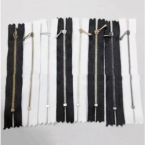 1Pcs 10cm Metal Close End Zippers for Sewing Handmade Garment Bags Home Textile