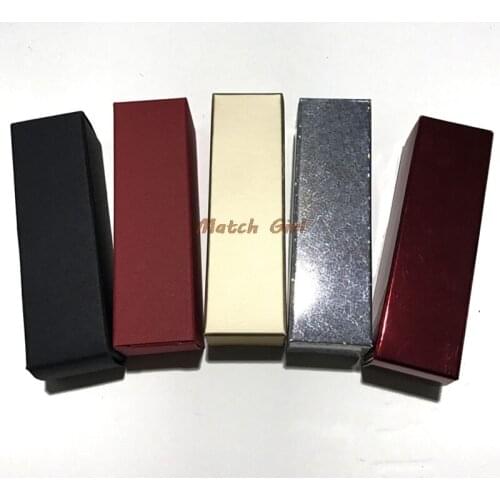 100pcs/lot- 2.5*2.5*8.5cm Colorful Paper Box for Sample Party Gift Lipstick Tube Packaging