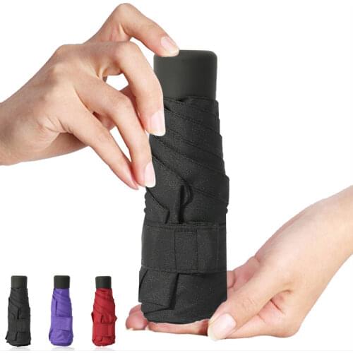 180g Mini Fashion Pocket 5 Folding Ladies Ultra Light Portable Travel UV Protection Sunshade Mens Outdoor Umbrella