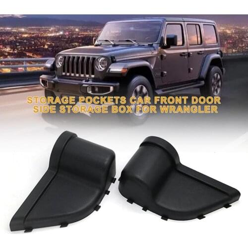 2PCS Storage Pockets Car Front Door Side Storage Box For Jk 2011-2017 Auto Interieur Opbergdoos Organizer Accessoires 2021 New