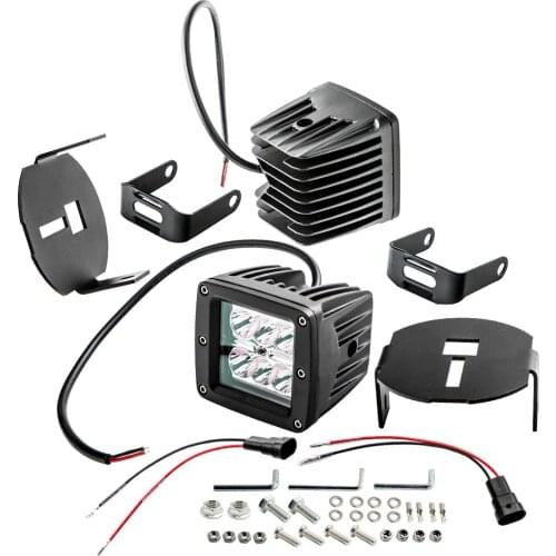 24W LED Fog Lights Upgrade Mount Bracket Kit For Ford F150 F-150 2006-2014