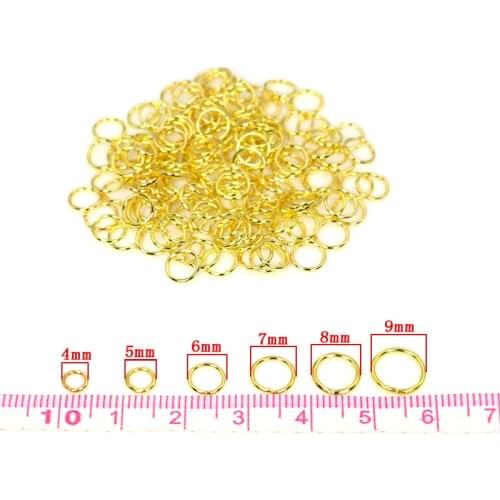 400pcs/lot Antique Gold Plated Single Loops Jump Rings&Split Rings Jewelry Findings Accessories fit for Jewelry Making