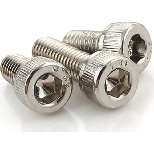 5/10/20Pcs DIN912 Full/Half Thread Cap Cup Allen Head Bolt Socket Hexagon Screw M5 M6 M8 12.9 Grade Nickel Plated Length 6-100mm