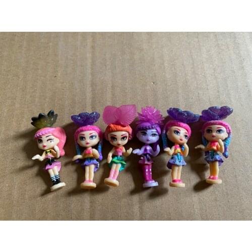 5pcs/lot mini cute doll scene baby girl doll mobile phone case accessories diy birthday gift