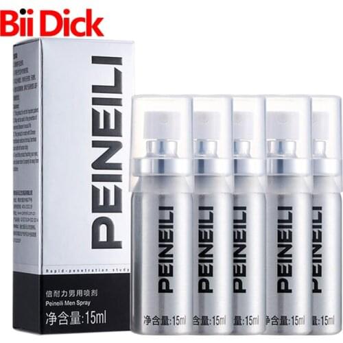 5PCS Peineili Sex Delay Spray for Men Male External Use Anti Premature Ejaculation Prolong 60 Minutes SEX Penis Enlargment