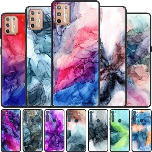 Abstract art Fashion marble for Motorola Moto G9 Play One Fusion Plus G8 Power Lite G Stylus Hyper E6s Edge Phone Case Cover
