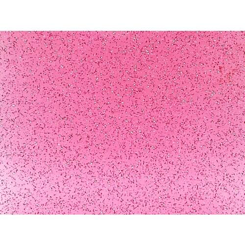 Acrylic/PMMA 2-Sided Transparent Glittering Colour Sheets 3.0mm for Jewelries, Crafts, Art Works, Decoration - Pink (TG101)