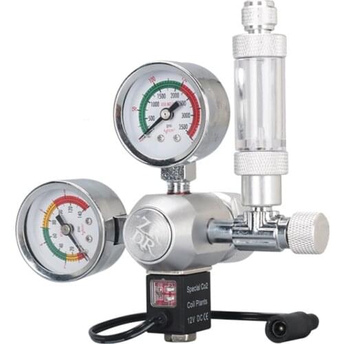 Aquarium CO2 Regulator Magnetic Solenoid Kit Check Valve Fish Tank Accessories DIY CO2 Control System Reactor Generator Set